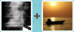 Pictoword level 131 - Simmer Pan Pot Steam Boat Sunset