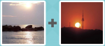 Pictoword level 149 - Rocks Sunset Rockets