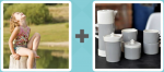 Pictoword level 185 - Child Sit Cups Flask