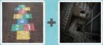 Pictoword level 296 - Hopscotch Spiral Staircase
