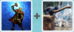 Pictoword level 350 - Thor Hammer Hero Axe Chop Wood Stump