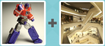Pictoword level 386 - Transformer Optimus Prime Shopping Mall