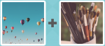 Pictoword level 393 - Balloon Fly Brushes
