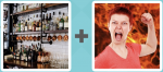 Pictoword level 439 - Bar Bottles Drink Rage Anger Mad