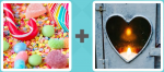 Pictoword level 463 - Candy Sweets Sugar Heart Candle Flame