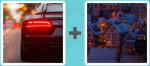 Pictoword level 473 - Car Light Rear Red Houses Town