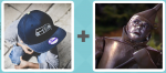 Pictoword level 514 - Baseball Cap Tinman Robot