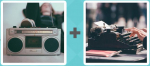 Pictoword level 563 - Hifi Ghettoblaster Stereo Radio Typewriter Author Typing