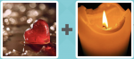 Pictoword level 73 - Heart Love Candle Burn Flame