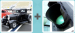 Pictoword level 86 - Car Vintage Green Light Go