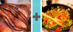 Pictoword Animals level 11 - Ham Bacon Meat Vegetables Stir Fry
