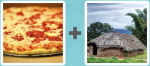 Pictoword Brands level 1 - Pizza Dough Hut Cabin Shed Shack