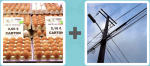 Pictoword Brands level 7 - Eggs Cartons Pole Electricity Lines Wires Cables