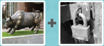 Pictoword Celebrities level 23 - Bull Iron Statue Padlock