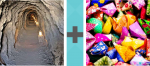 Pictoword Games level 11 - Mine Tunnel Passage Papers Confetti