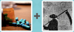 Pictoword Holidays level 20 - Pills Tablets Meds Scythe Grim Reaper