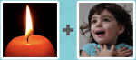 Pictoword Holidays level 23 - Candle Flame Wick Burn Kid Child Girl