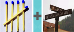 Pictoword Landmarks level 21 - Five Matches Street Avenue Sign
