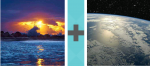 Pictoword Landmarks level 22 - Sea Sky Dawn Sun World Earth Space