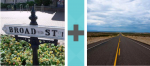 Pictoword Landmarks level 6 - Broad Street Sigh Road Highway