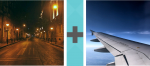 Pictoword Superheroes level 5 - Night Dark Street Wing Plane Sky